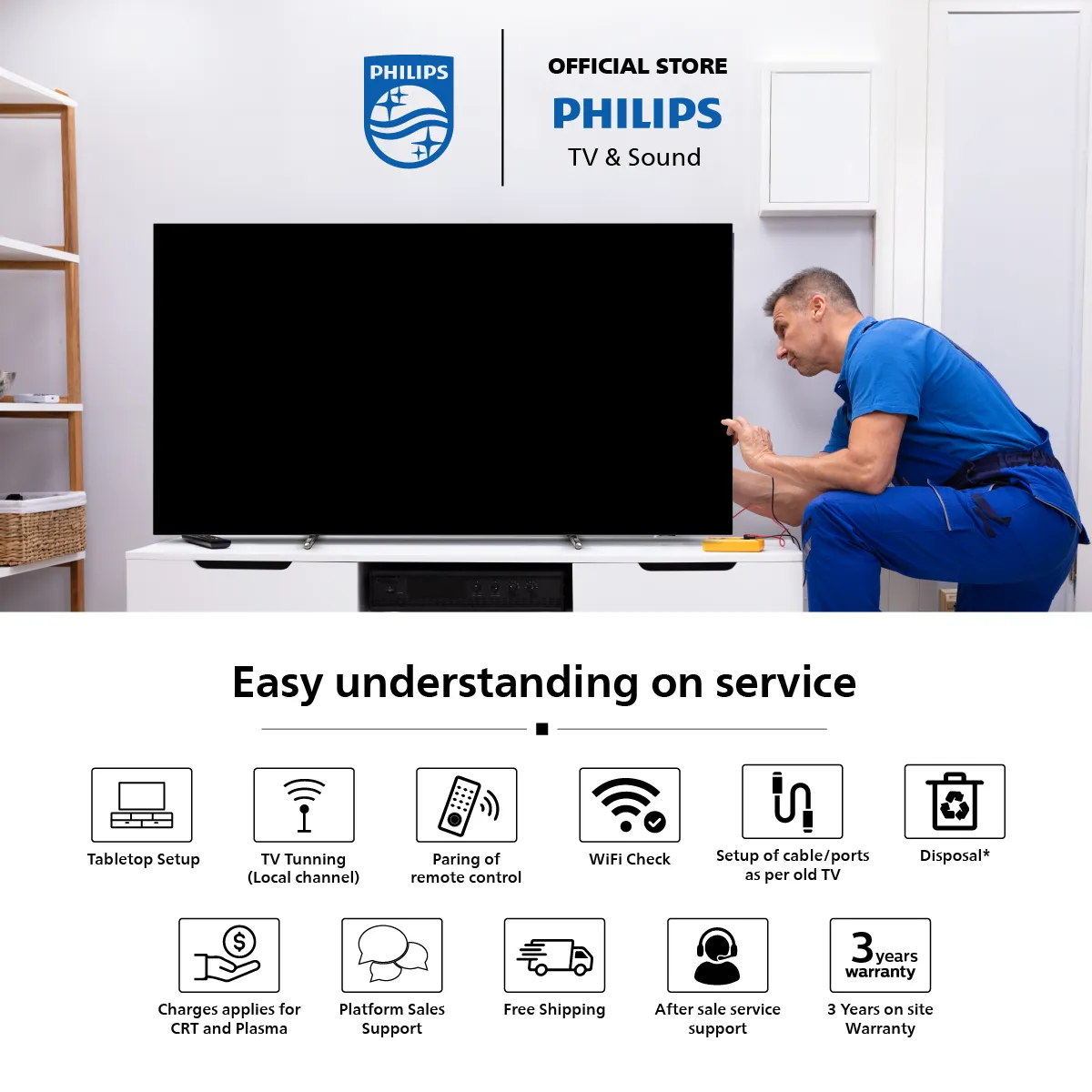 (CỒNG BỈ) PHILIPS 43PFT6509/98 43 INCH FULL HD SMART LED TIVI, GOOGLE TV, BẢO HÀNH 3 NĂM, SMART TV, NETFLIX, YOUTUBE, GIAO HÀNG MIỄN PHÍ, 43PFT6509