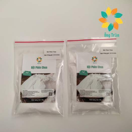 Bột phèn chua chưng cất, siêu mịn khử mùi hôi nách hôi chân Shop Ông Trần