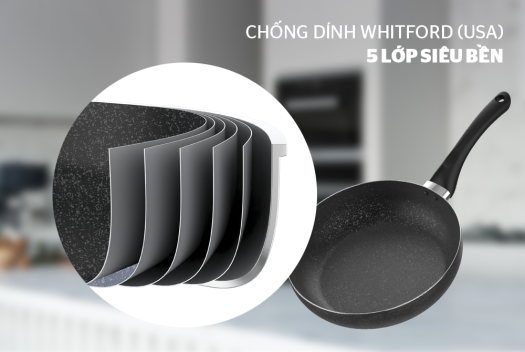 CHẢO SÂU VÂN ĐÁ ĐÁY TỪ SUNHOUSE SHS20MB / SHS26MB / SHS28MB (DÙNG ĐƯỢC MỌI LỌAI BẾP) - HÀNG CHÍNH HÃNG