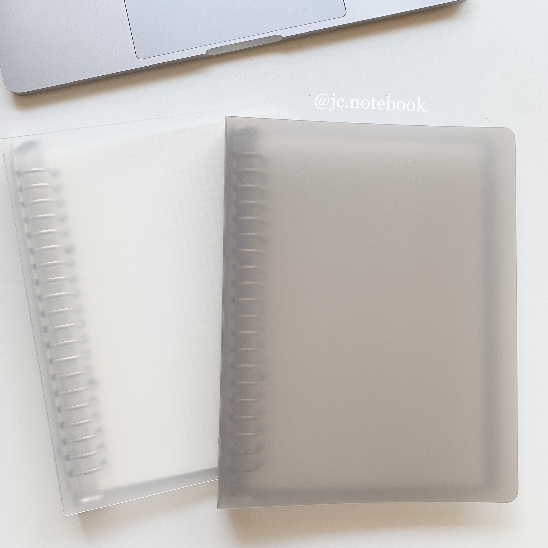 Bìa sổ còng binder nhựa trong suốt khổ A5 B5 - sổ tay bullet journal
