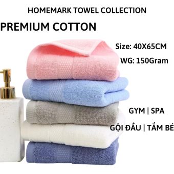 Khăn gội đầu spa cotton cao cấp Homemark thấm hút tốt, bông Thổ Nhĩ Kỳ tự nhiên mềm mại phù hợp mọi làn da nhạy cảm