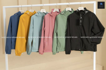 Áo khoác gió nữ 2 lớp cao cấp Hidoli, áo gió nữ 2 lớp chống nước