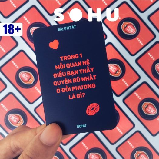 ◑✖ ̅ Bộ bài drinking game Ướt Át SOHU cho cặp đôi hẹn hò đi chơi 40 lá