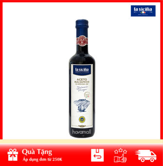 Giấm Nho Đen Balsamic Lên Men Tự Nhiên La Sicilia 500ml