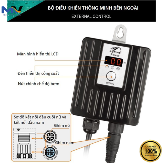 MÁY BƠM NƯỚC HỒ CÁ PERIHA PB-20000 20000L/h- 120W SIÊU TIẾT KIỆM ĐIỆN | CỬA HÀNG CÁ CẢNH VÀ THIẾT BỊ LỌC NƯỚC HỒ CÁ MỘC VINH AQUA
