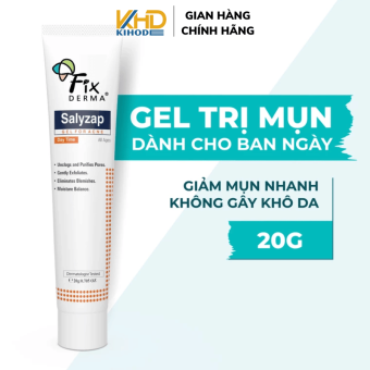Chấm Mụn FIXDERMA Salyzap Gel For Acne Day Time Giúp Ngăn Ngừa Mụn và Giảm Thâm Mụn Dành Cho Ban Ngày 20g [KIHODE]