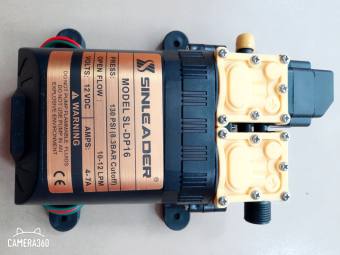 Máy bơm đôi Sinleader - Sumo tăng áp lực nước mini 12V 120W phun sương - rửa xe - Lưu lượng 9L/phút Tự động hút nước sử dụng cho bộ tưới phun sương