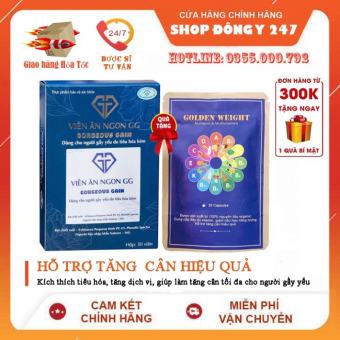 Viên Ăn Ngon GG - Hỗ Trợ Ăn Ngon, Ngủ Ngon, Tăng Cân, Tăng Cơ Hiệu Quả An Toàn, Lành Tính, Không Tích Nước