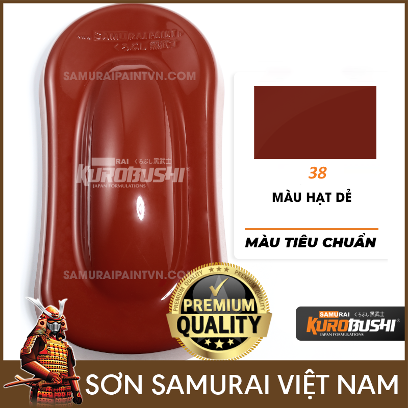 Sơn xịt samurai màu hạt dẻ - Chai sơn màu hạt dẻ 38 sơn samurai
