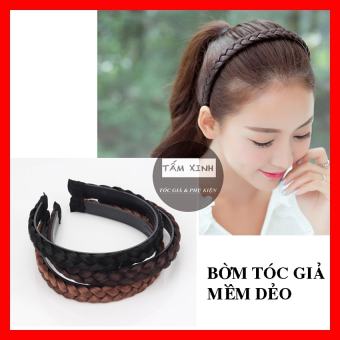 Bờm tóc giả, băng đô tóc giả gọn gàng, dễ thương, 1cm