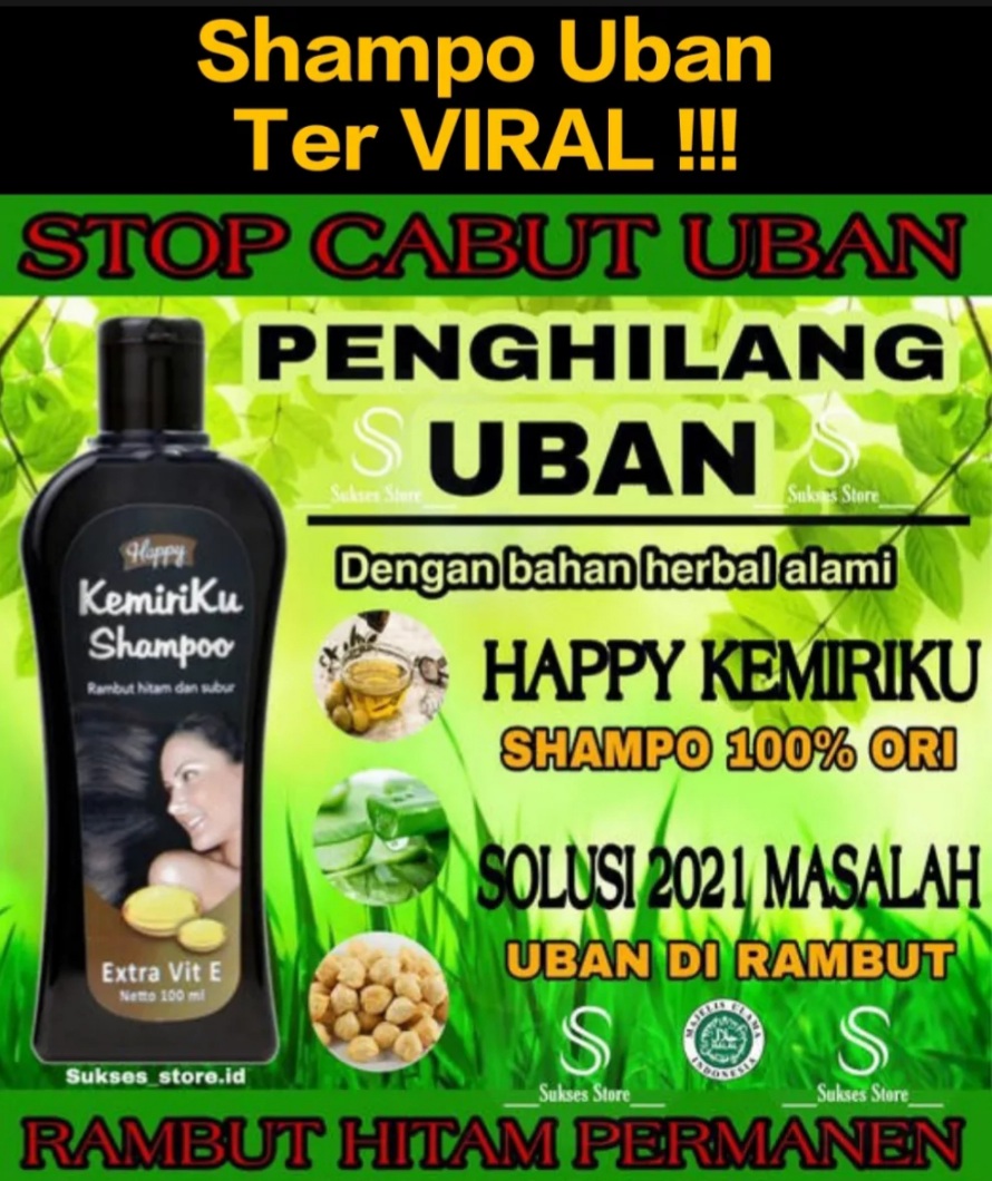 Shampo Kemiriku Penghilang Uban Permanen
