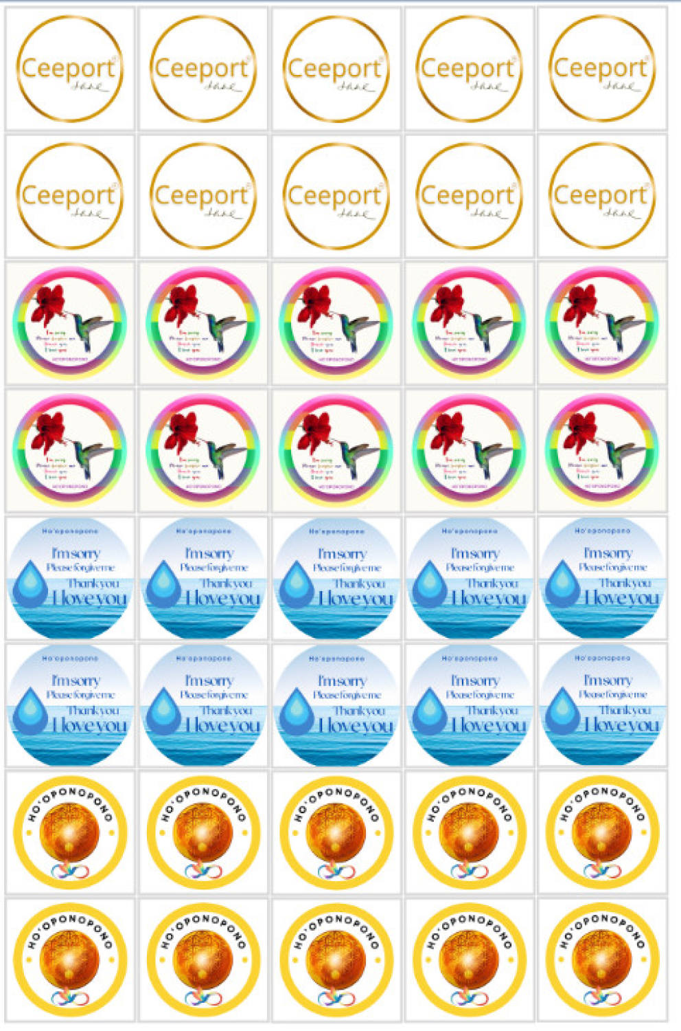 Set 40 decal thanh tẩy 3.5*3.5 mixed cắt sẵn