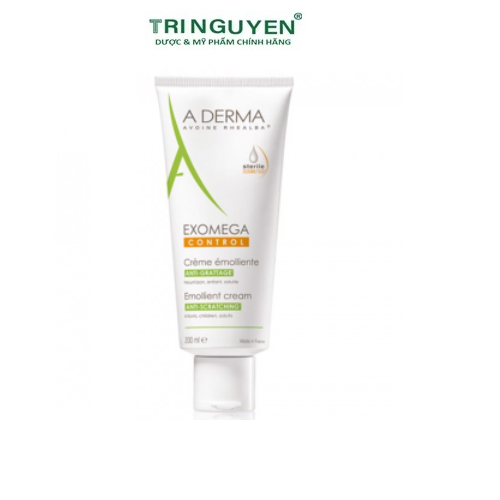 A derma kem dưỡng ẩm cho viêm da cơ địa & da khô exomega control emollient cream 200ml
