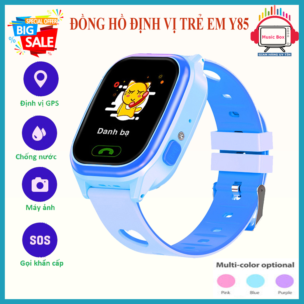 [ MẪU HÓT ] Đồng hồ định vị trẻ em, Đồng Hồ Thông Minh Định Vị Trẻ Em Y85, Đồng Hồ Thông Minh Cho Bé Có Camera, Gắn Sim, Nghe Gọi, Chống Nước IP67, Chụp Hình, Đồng Hồ Trẻ Em, BH uy tín 1 đổi 1.