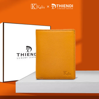 Ví mini đựng thẻ nam nữ cao cấp hàng hiệu Kalis x Thiendi WCMD06 Bóp ví nam da bò thật ví đứng mini đựng thẻ cao cấp hàng hiệu FULLBOX