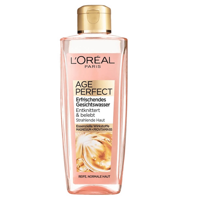 Nước hoa hồng mờ nhăn, chống lão hóa Loreal AGE PERFECT 200ml - Đức