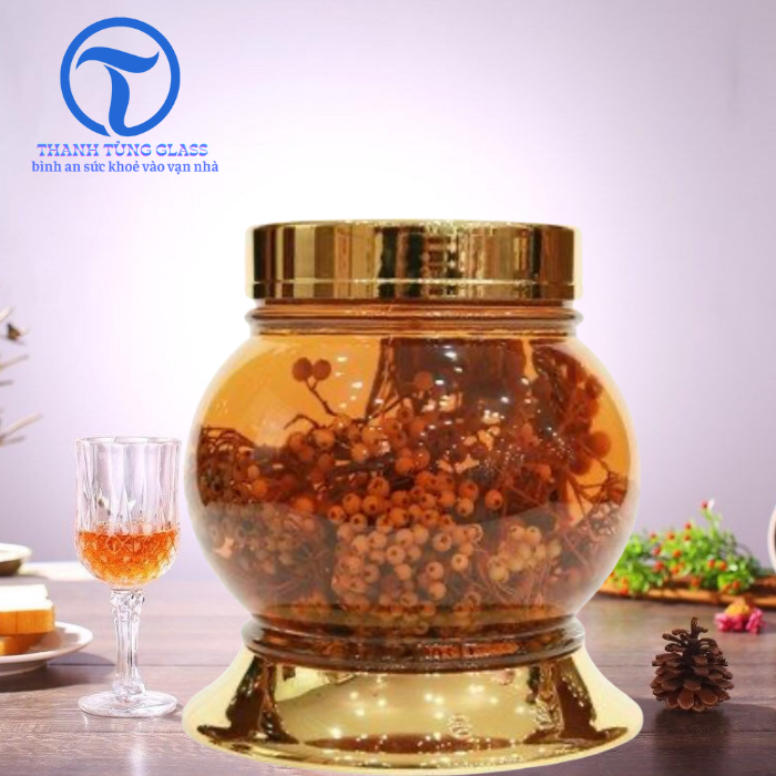 Bình ngâm Tửu sâm thủy tinh 2.7 lít