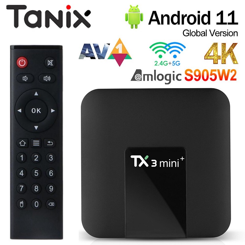 Android tivi box tx3 mini plus 2022 - android 11 - cpu s905w2 - ram 2gb, rom 16gb