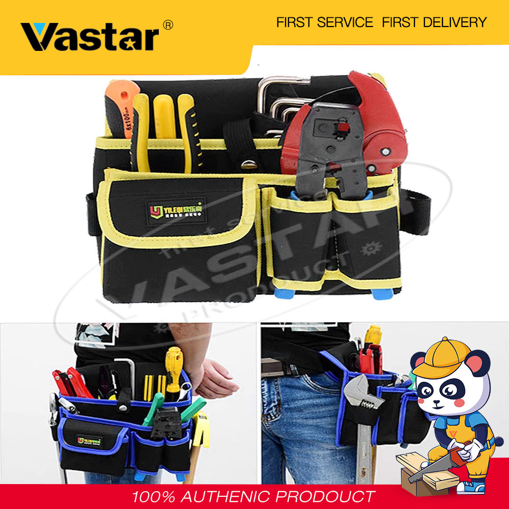 Vastar 1 bộ y 3/6/8 túi đựng dụng cụ phần cứng túi đeo hông túi đựng dụng cụ túi đựng dụng cụ