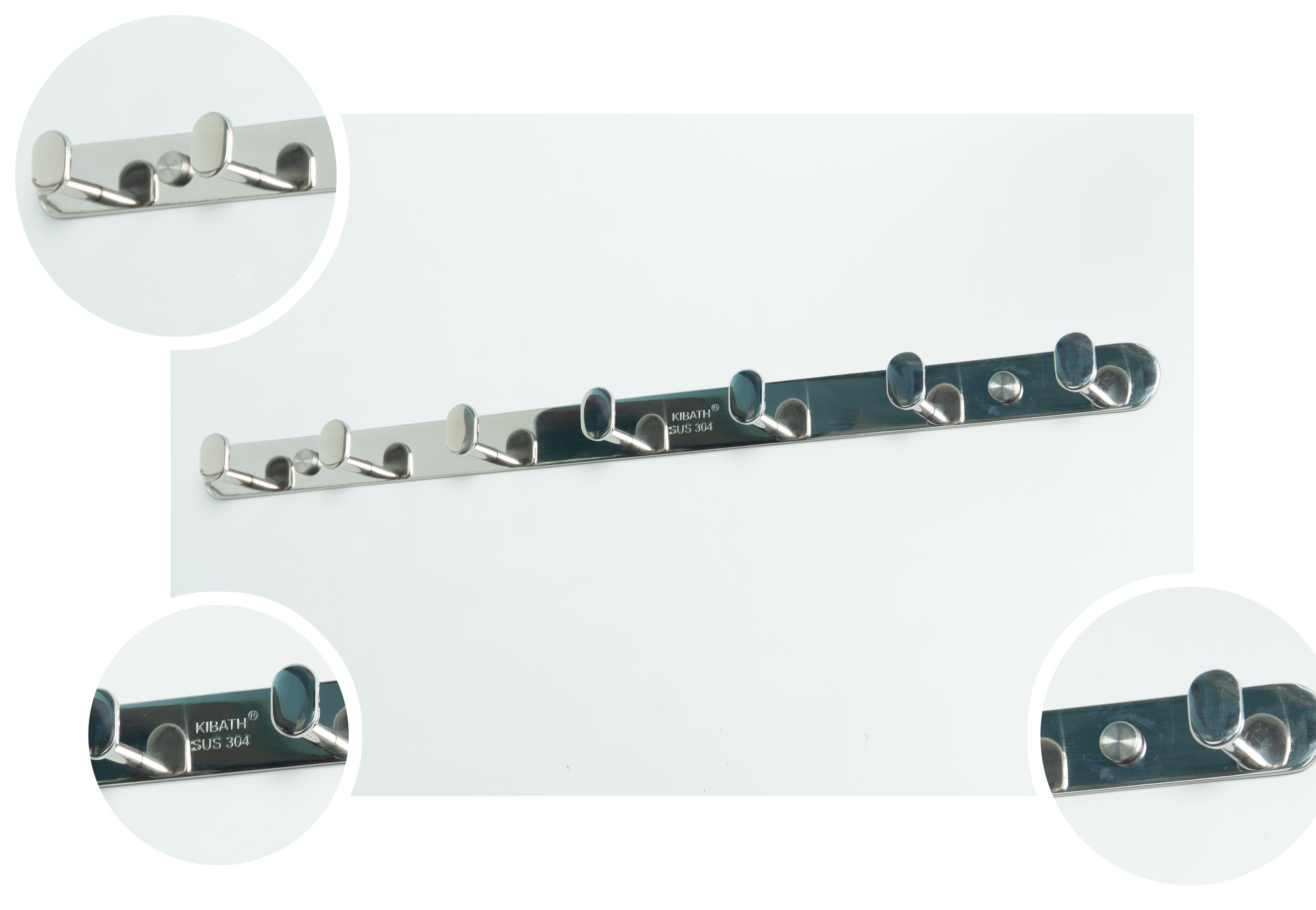 Móc treo quần áo kibath giọt nước lớn inox 304, kb-411a