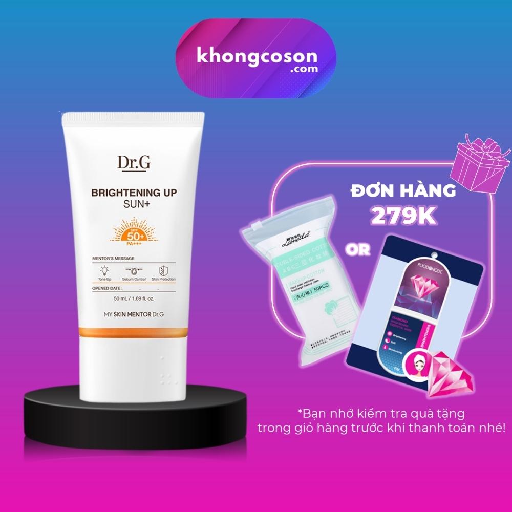 Kem chống nắng dr.g làm sáng da nâng tone dr.g brightening up sun+ spf50+ pa+++ 50ml - khongcoson