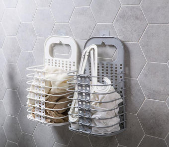 Giỏ đựng quần áo và đồ dùng sinh hoạt treo tường có thể gấp gọn - GIỎ ĐỰNG ĐỒ TREO MÁY GIẶT GẤP GỌN