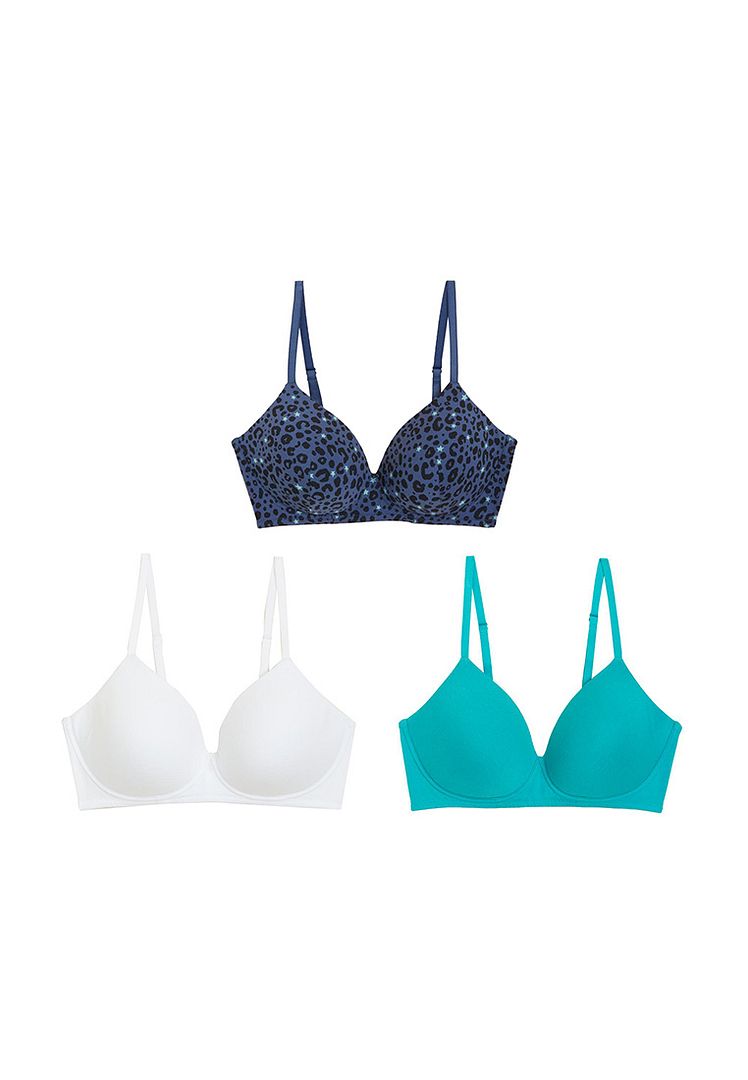 M&S 3pk Seamless Non Wired Bralettes - T33/7029