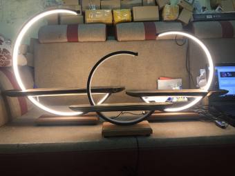 Kệ đèn led đặt tượng bán nguyệt thế hệ mới đủ size 30cm 40cm và 50cm- Kệ đèn decor tượng phật tiểu cảnh