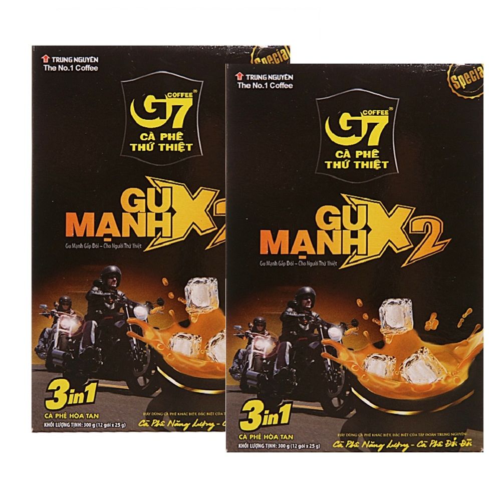 Cà phê sữa hòa tan g7 gu mạnh x2 trung nguyên