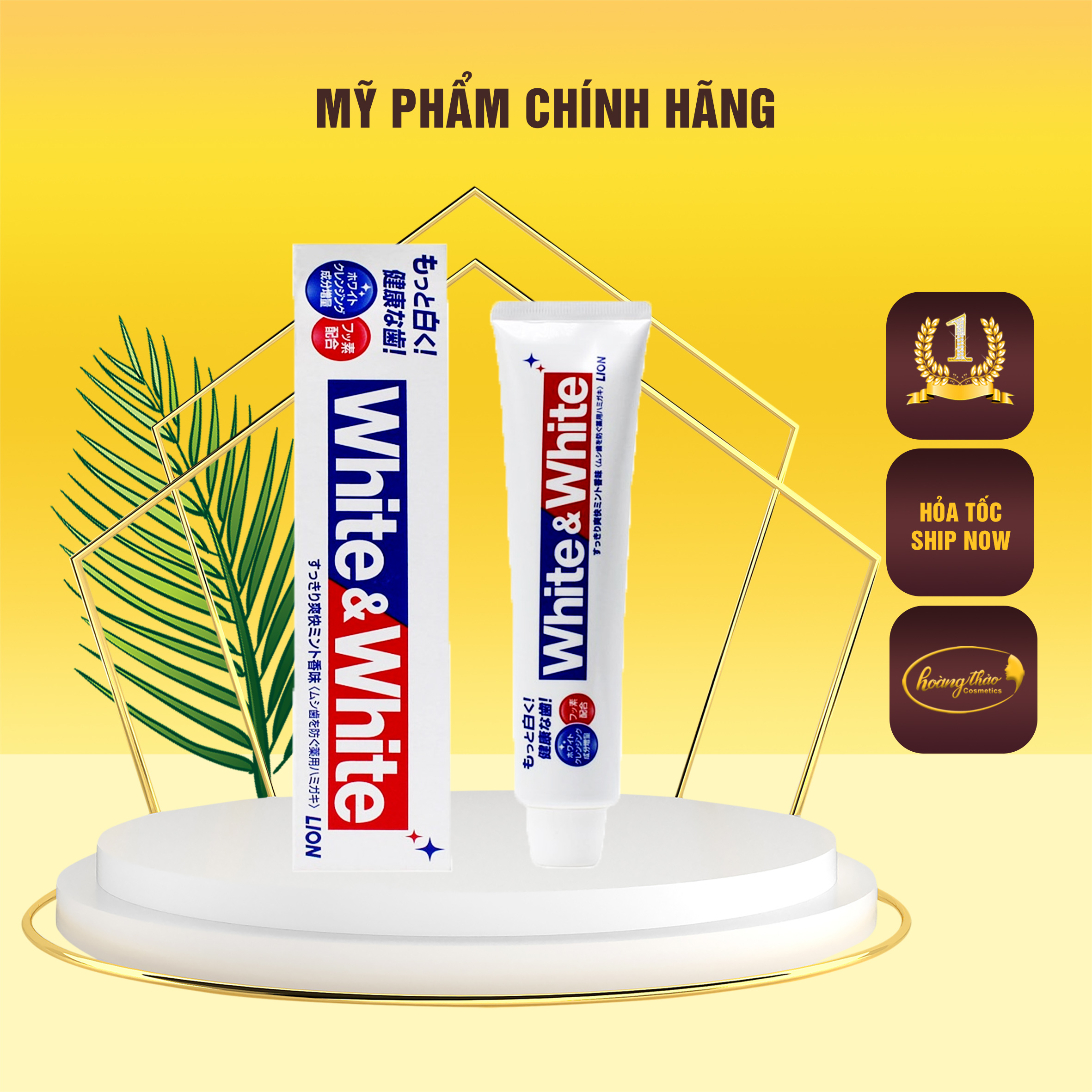 [HCM]Kem Đánh Răng White & White Lion Nhật Bản