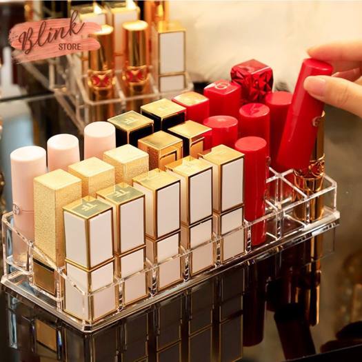 Kệ đựng mỹ phẩm, SON MÔI.Thiết kế 9/12/24/36 ô. Chất liệu mica trong suốt, dày dặn siêu bền dùng trang trí góc trang điểm, tiết kiệm diện tích và dễ dàng chọn màu son. Thanh toán khi nhận hàng.