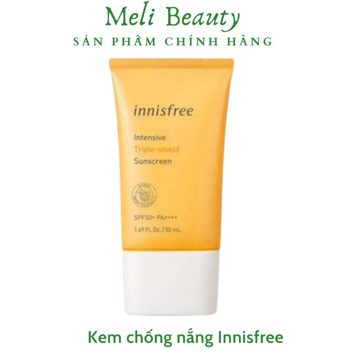 Kem chống nắng Innisfree vàng Intensive Triple Care Sunscreen SPF50+ Pa++++ 50ml