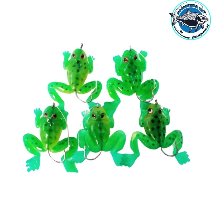 Combo 5 con nhái giả truyền thống câu cá lóc loại có lưới, cá quả, cá chuối đồ câu giá rẻ store
