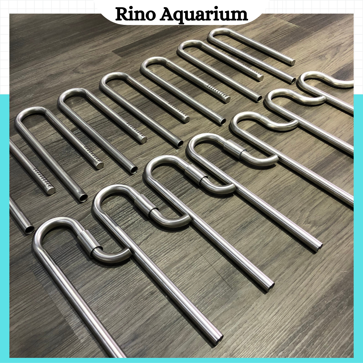 Bộ in out inox ø12 || ø16 dùng cho lọc thùng bể cá thuỷ sinh