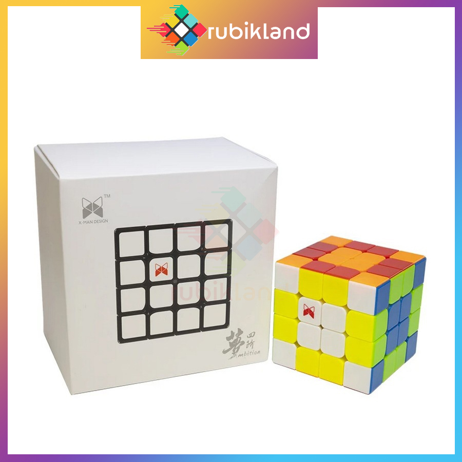Rubik 4x4 QiYi X-man Ambition 4x4 M Rubic Nam Châm 4 Tầng Cao Cấp Flagship