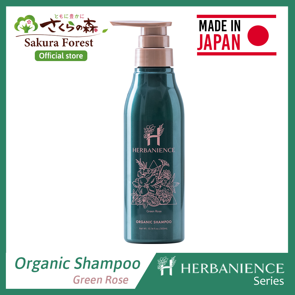 Gambar [Made in Japan] Organic Fragrance Shampoo | HERBANIENCE Green Rose Fragrance | Smoothen and Freshen your hair
