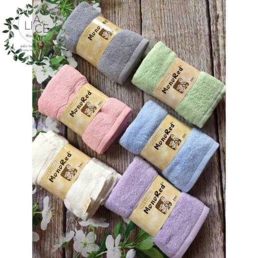 Khăn mặt lông cừu hàn quốc-khăn hàn quốc kẻ sọc