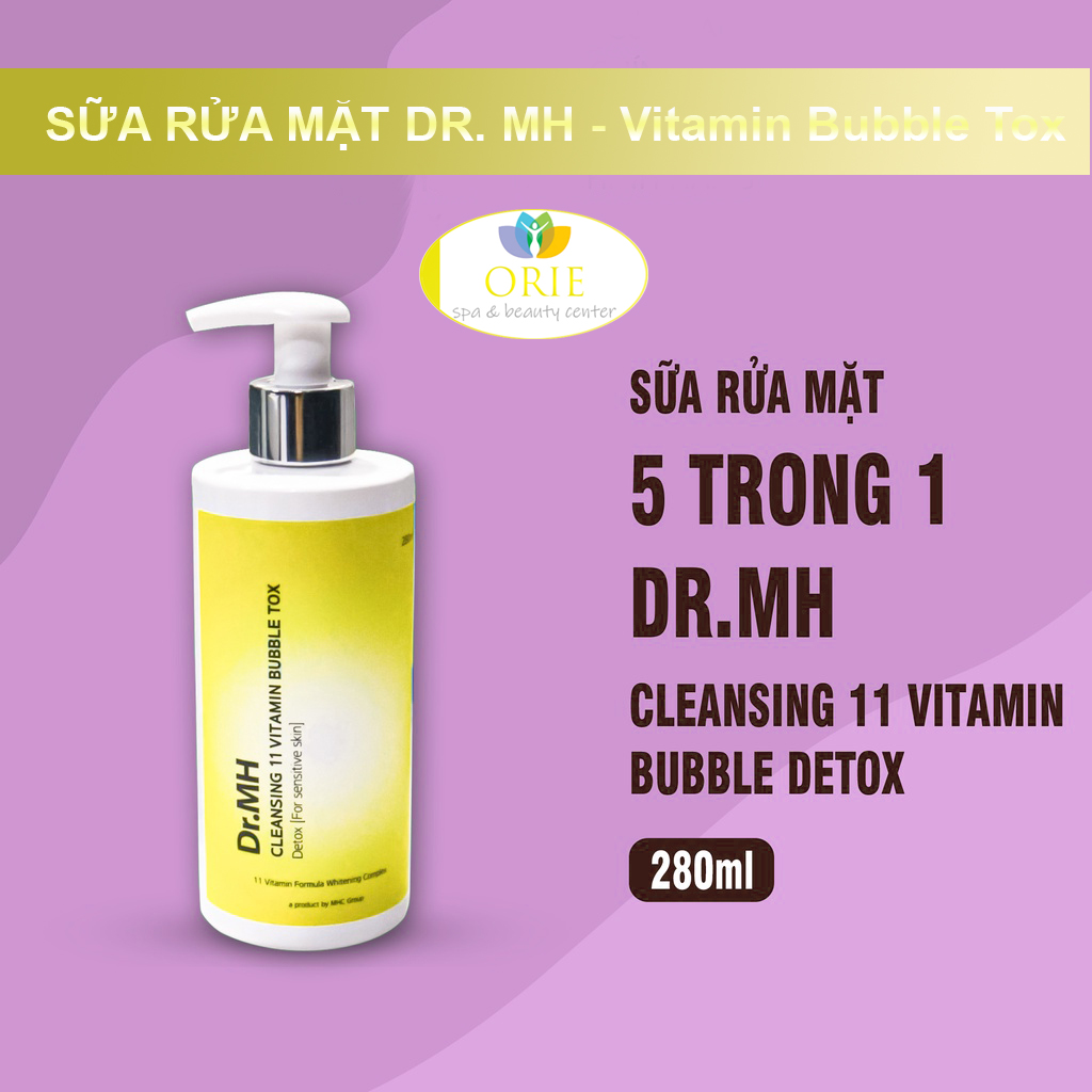 Sữa rửa mặt dr. mh - 11 vitamin bubble detox