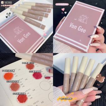 Set 5 Son Kem Lì Von Gee 5 màu