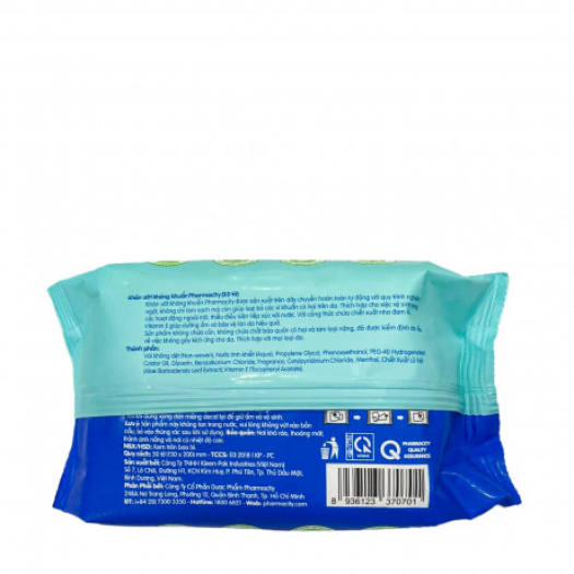 Khăn ướt kháng khuẩn Pharmacity (30 tờ/gói)