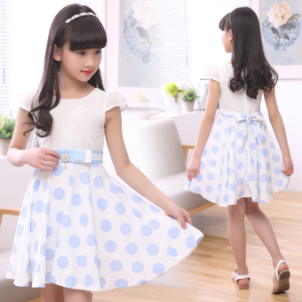 6 Dress 3-12 Years Old Cotton Short-sleeved Princess Dress Summer(Dark Blue Color) (Dark Blue Color) May 2018 - 2 6 dress 3-12 years old cotton short-sleeved princess dress summer(Dark blue color) (Dark blue color) - 2