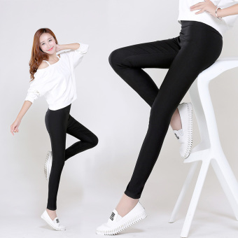 Female Summer Ultra-stretch Candy Color Pants Leggings (White) (White) June 2018 - 2 Female Summer ultra-stretch candy color pants leggings (White) (White) - 2
