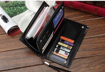 Men's Long Style Pu Leather Large-capacity Practical Wallet - Intl April 2018 - 3 Men's Long Style Pu Leather Large-capacity Practical Wallet - intl - 3