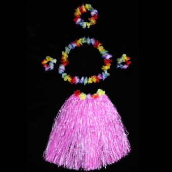 Anself New Handmade Hawaiian Costumes 24" Dance Kit Hawaii Hula-hula Hula Skirt 5PCS Set Men Grass Skirts - Intl April 2018 - 4 Anself New Handmade Hawaiian Costumes 24" Dance Kit Hawaii Hula-hula Hula Skirt 5PCS Set Men Grass Skirts - intl - 4