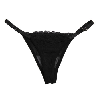 Women's Thongs V-string Panties Knickers Lingerie Underwear Black April 2018 - 5 Women's Thongs V-string Panties Knickers Lingerie Underwear Black - 5