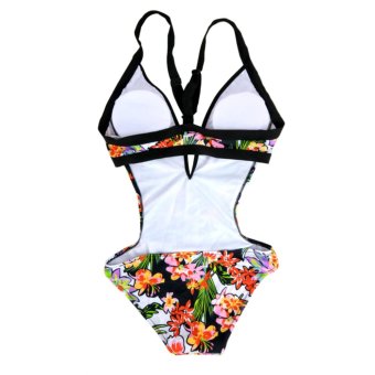 Trikini Swimwear Women One Piece Bikini Floral Print Swimsuit Bathing Suit Trikinis For Women Swim Wear - Intl April 2018 - 5 Trikini Swimwear Women One Piece Bikini Floral Print Swimsuit Bathing Suit Trikinis For Women Swim Wear - intl - 5