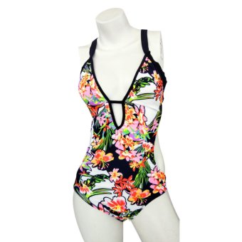 Trikini Swimwear Women One Piece Bikini Floral Print Swimsuit Bathing Suit Trikinis For Women Swim Wear - Intl April 2018 - 4 Trikini Swimwear Women One Piece Bikini Floral Print Swimsuit Bathing Suit Trikinis For Women Swim Wear - intl - 4