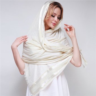 HengSong 2016 New Muslim 180*70cm Scarf Beige May 2018 - 3 HengSong 2016 New Muslim 180*70cm Scarf Beige - 3