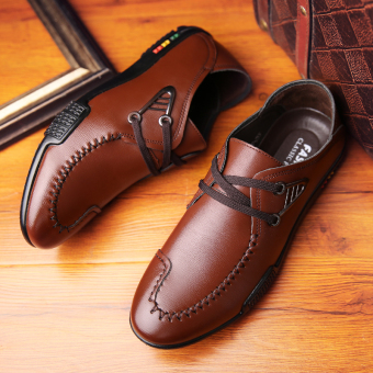 Men 's Fashion British Business Casual Leather Shoes - Intl May 2018 - 4 Men 's fashion british business casual leather shoes - intl - 4