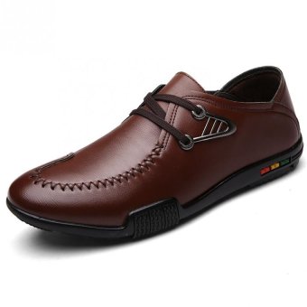Men 's Fashion British Business Casual Leather Shoes - Intl May 2018 - 5 Men 's fashion british business casual leather shoes - intl - 5
